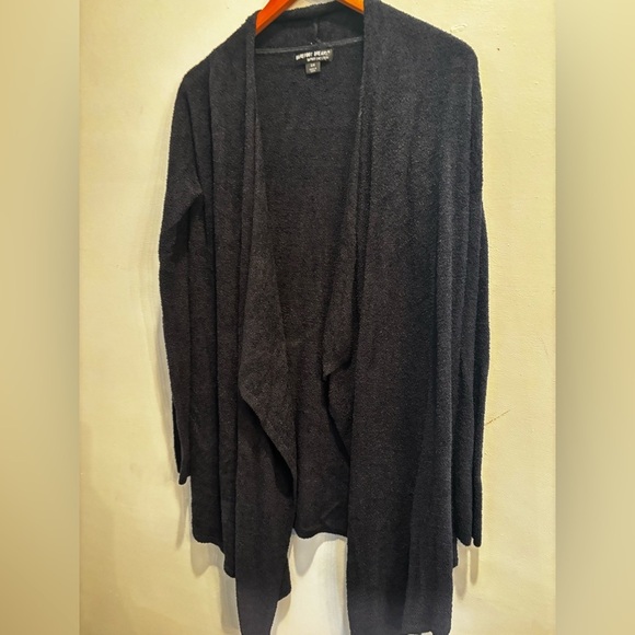 Barefoot Dreams Black Cardigan S/M warm cozy soft lounge comfort - Picture 11 of 14